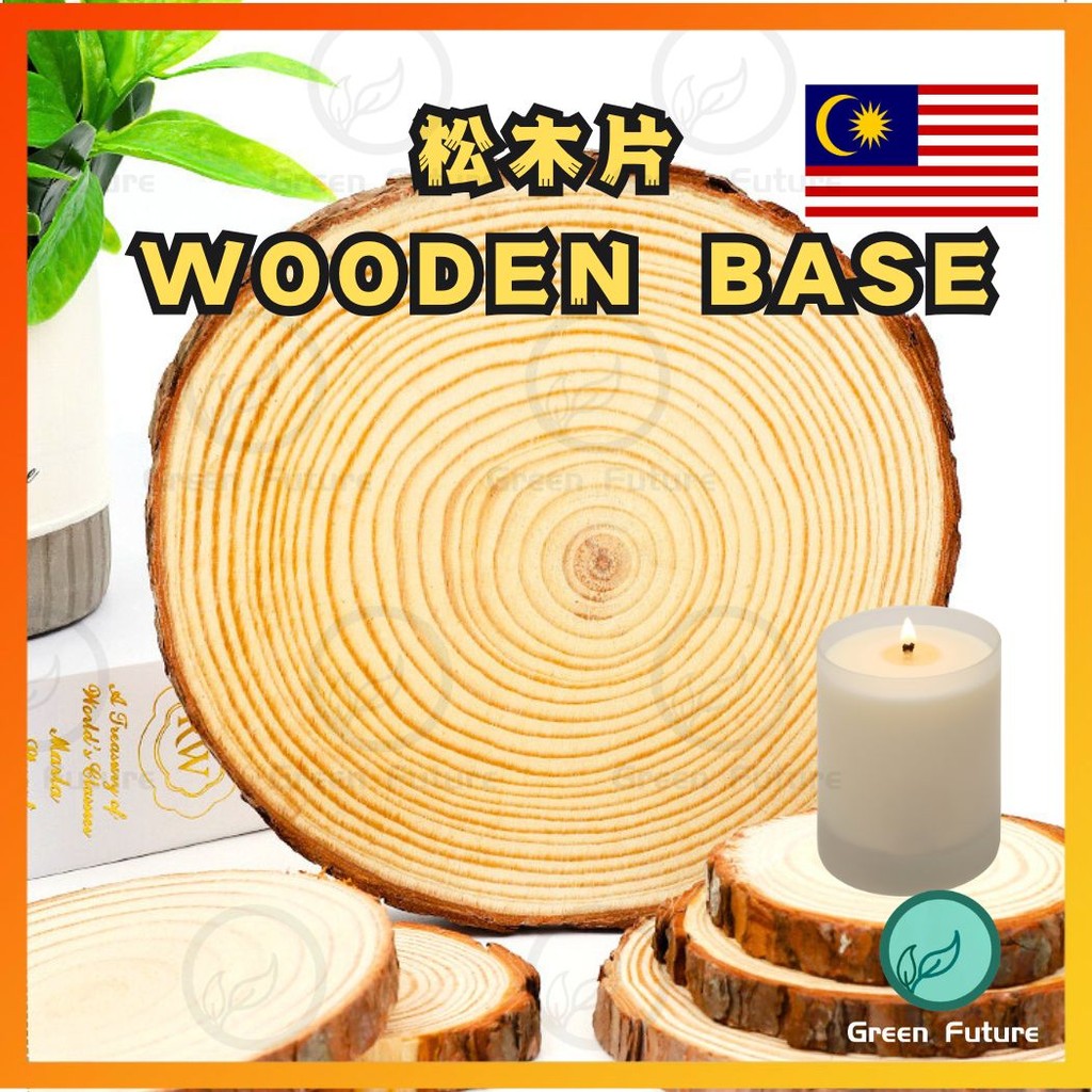 Natural Pine Round Unfinished Wood Slices Circles With Tree Bark Log ...