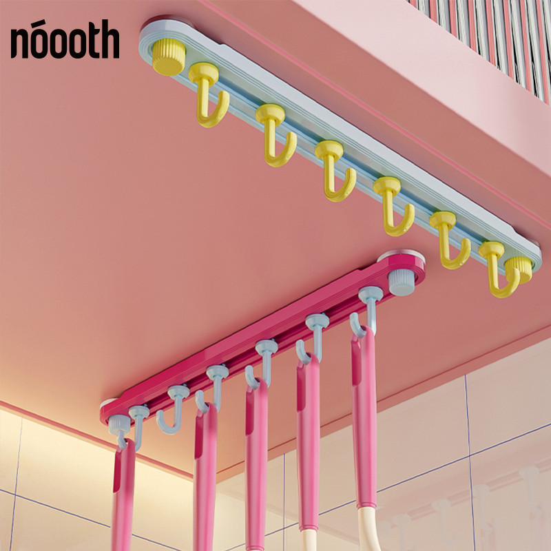 Dopamine Suction Cup Kitchen Hook One Row Slide Rail Hook Rack ...