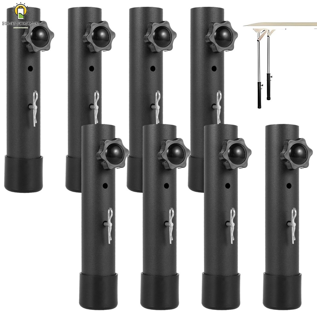 8Pcs Folding Table Leg Extender Heavy Duty Steel Leg Risers with Fixing ...