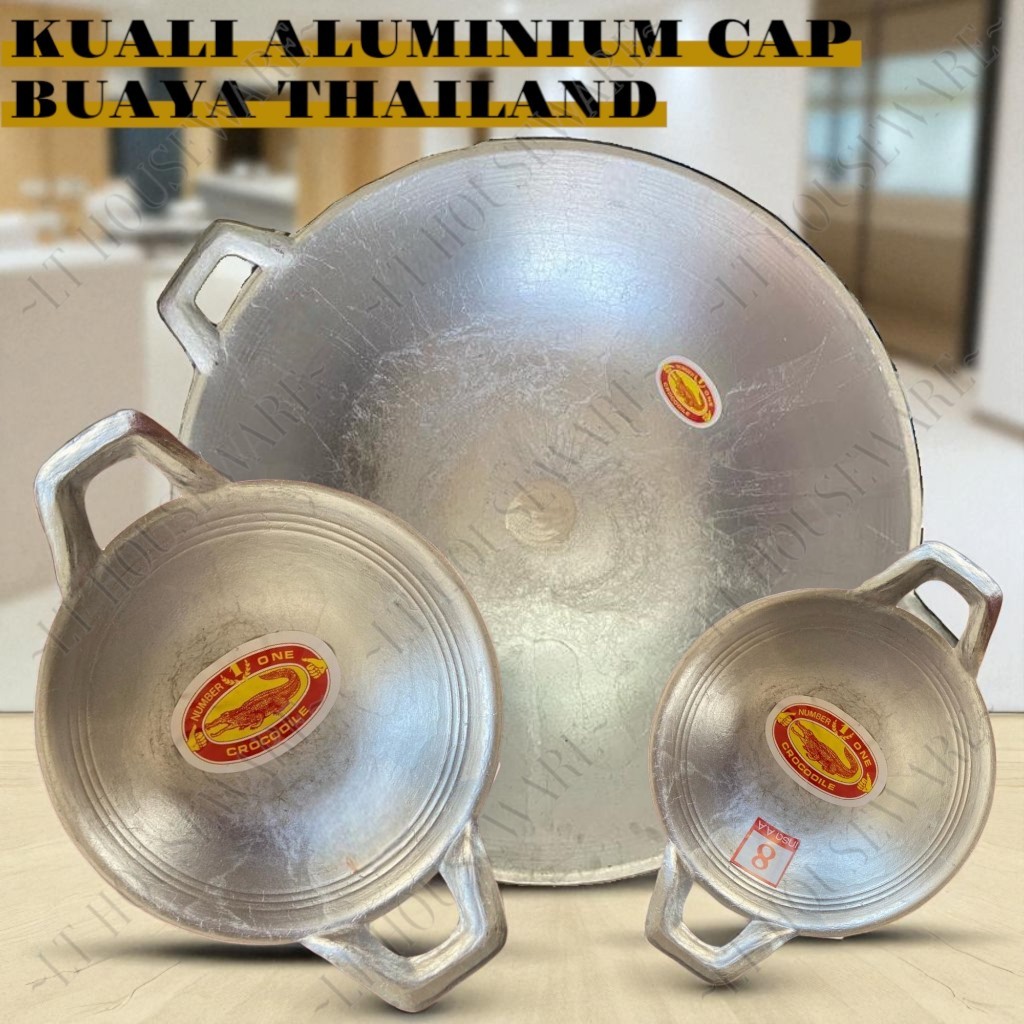KUALI ALUMINIUM TEBAL CAP BUAYA THAILAND / KUALI LEGEND / WOK / KUALI ...
