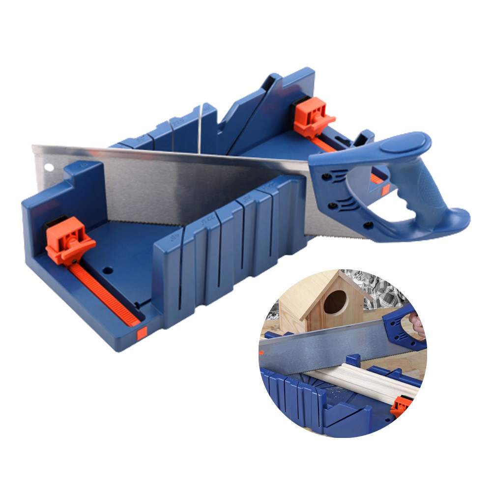 LSAR-Hot 45 90 Degree Woodworking Mitre Box Cabinet Mitre Saw Box Wood ...