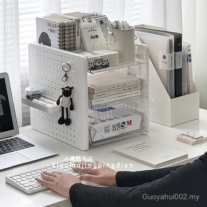 File Storage Rack Office Workplace Rack Desktop Multi-Layered Data File ...