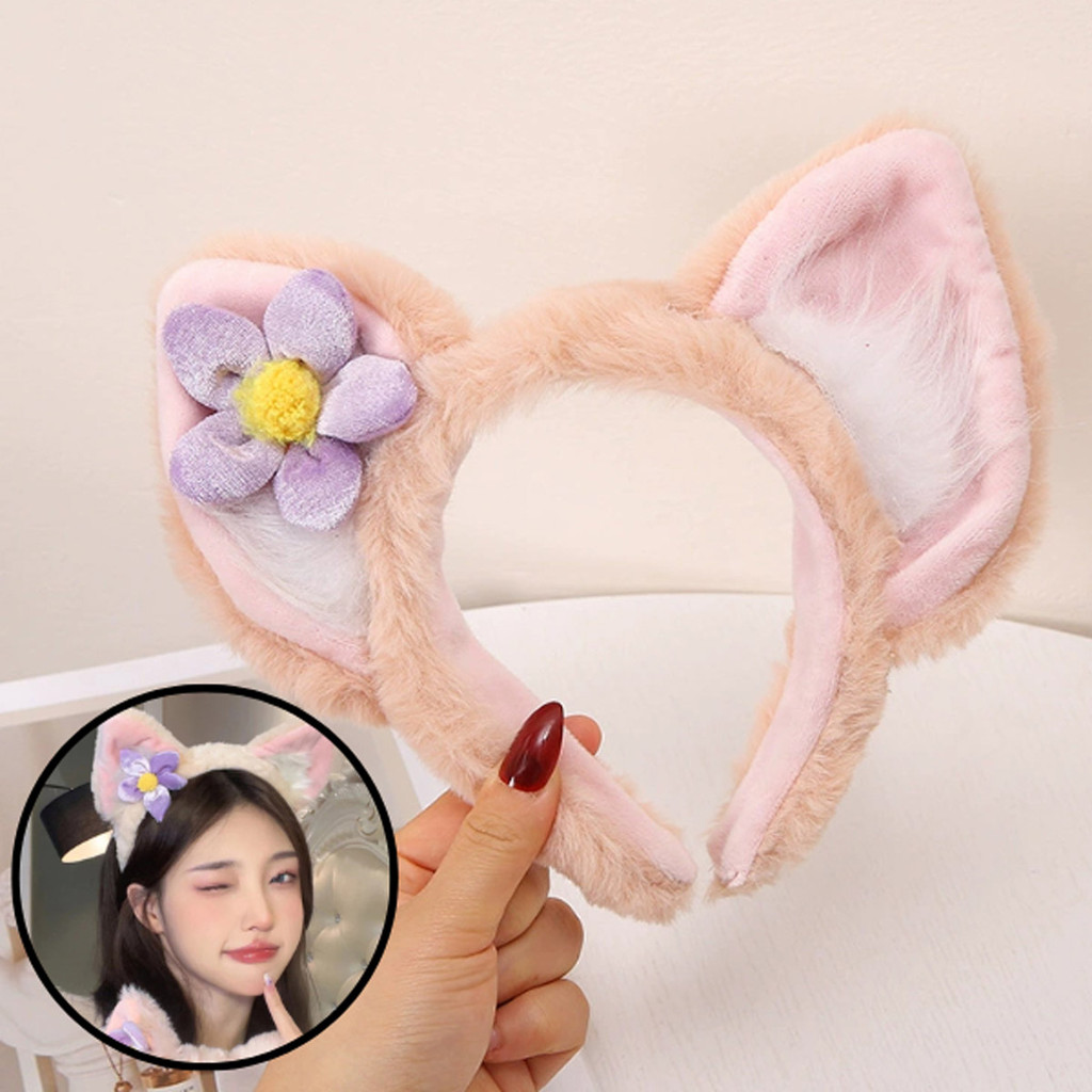 Socute Girl Headband Cute Anime Cartoon Fluffy Bear Rabbit Ear Cekak ...