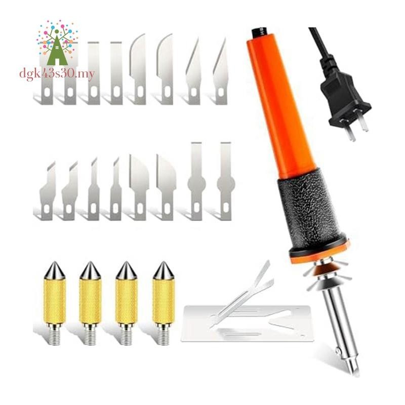 22-Piece Electric Hot Cutter Tool Kit Wood Burning Tools with Heat ...