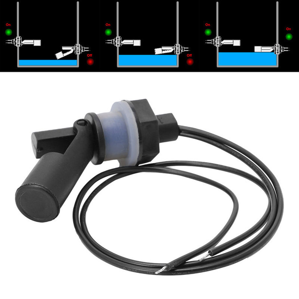 1pc New Water Level Sensor Horizontal PP Side Mount Float Switch For ...