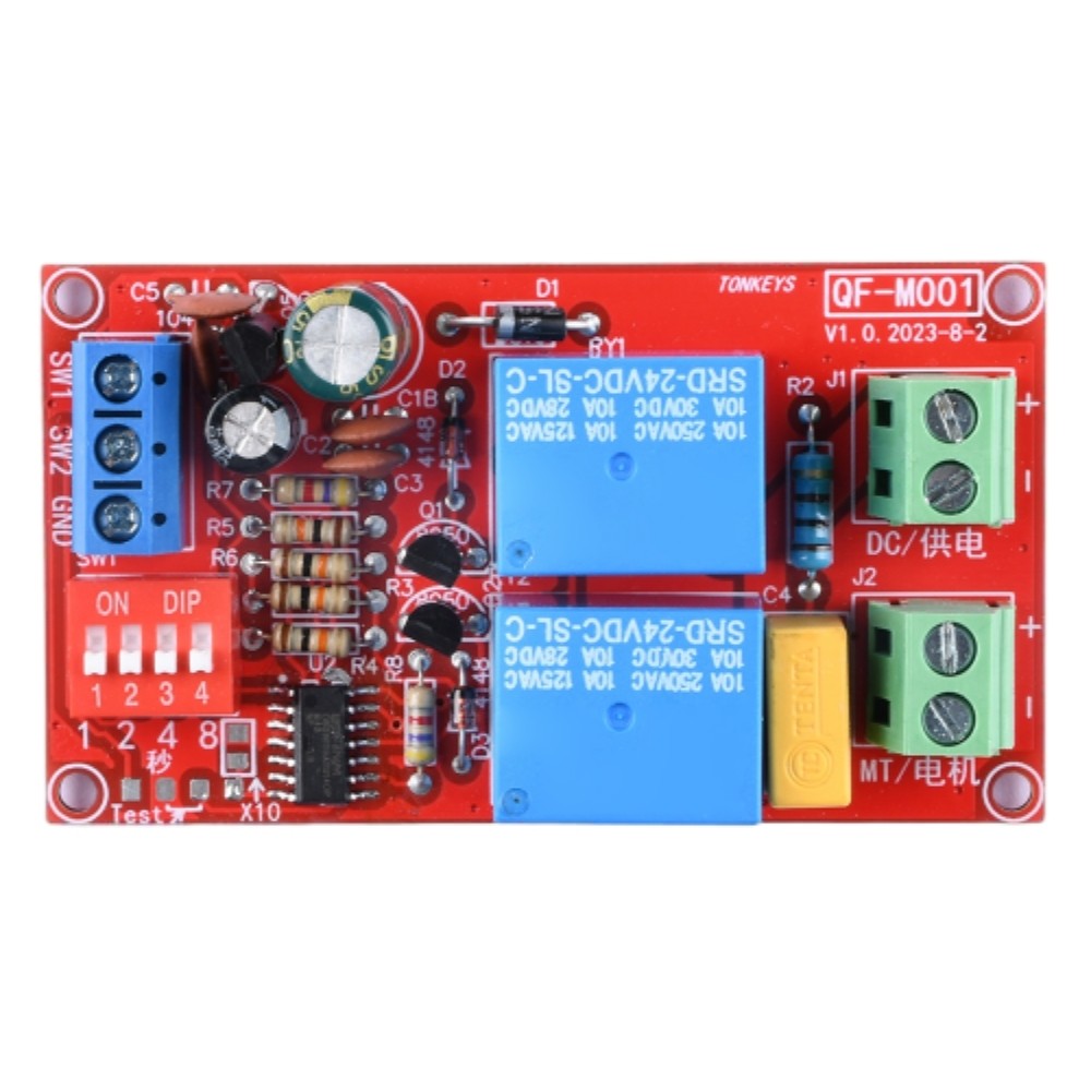 5V/12V/24V DC Motor Forward and Reverse Relay Module with Timing Switch ...
