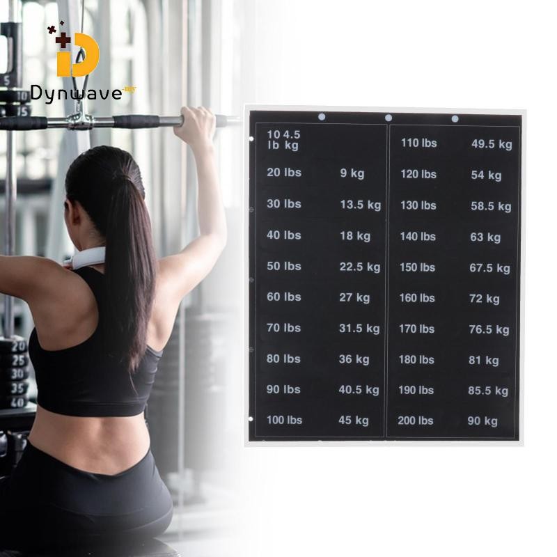 Dynwave Weight Stack Labels 4.5kg to 90kg Weight Stickers Gym Equipment ...