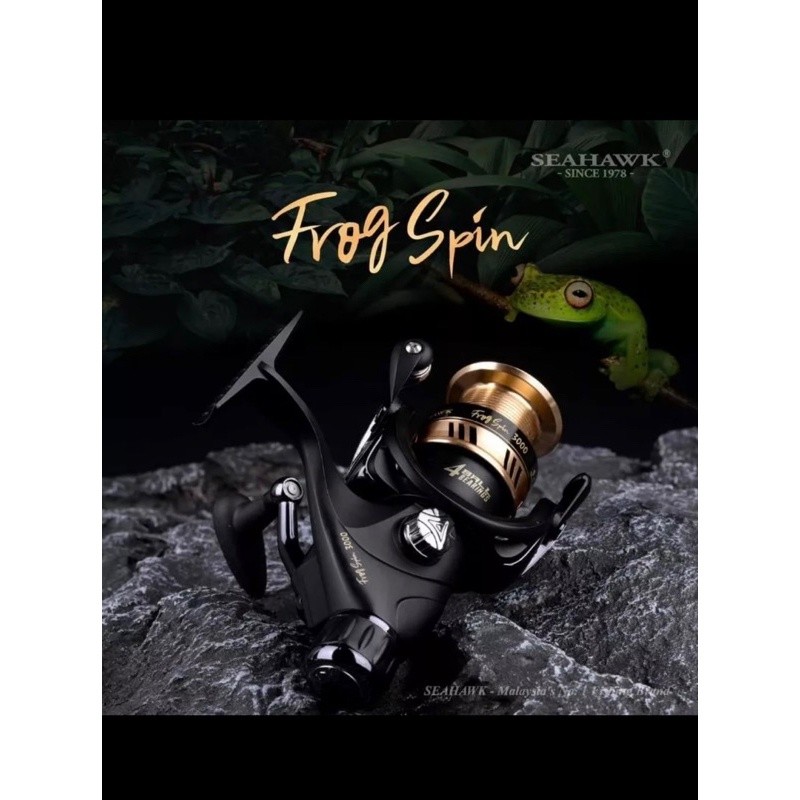 SEAHAWK FROG SPIN SPINNING REEL [FREE ALUMINIUM SPOOL] 🔥Ready Stock🔥 ...