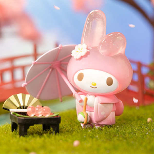 Genuine Sanrio Mystery Box Flower and Wagashi Kuromi Cinnamon Dog Big
