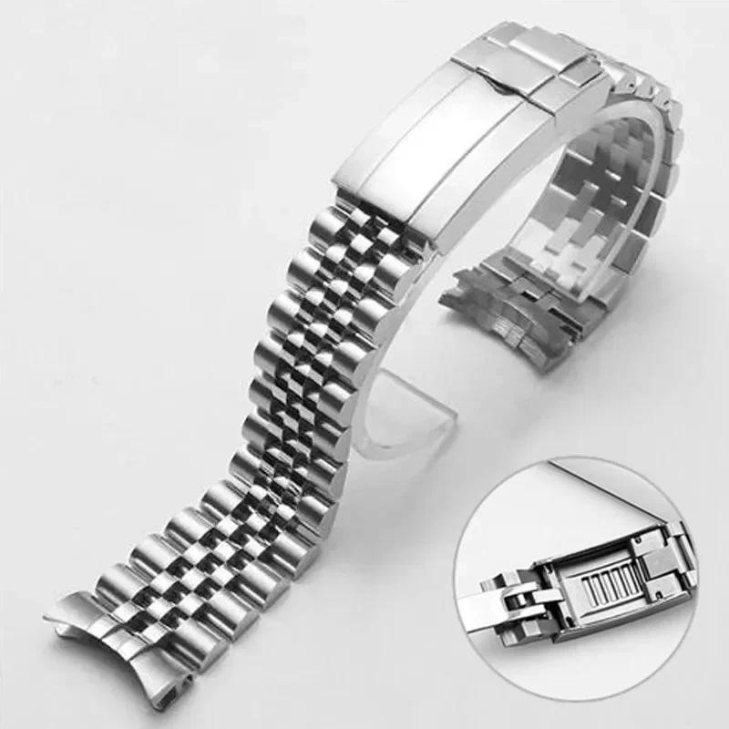 WZ 20mm 21mm Jubilee 904 Watchband For Rolex Sub GMT Yacht Daytona Men ...