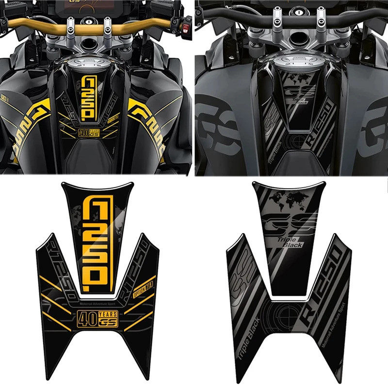 Tankpad van hars, 3D, compatibel met BMW R 1250 Logo Style GS GP-66 (HP