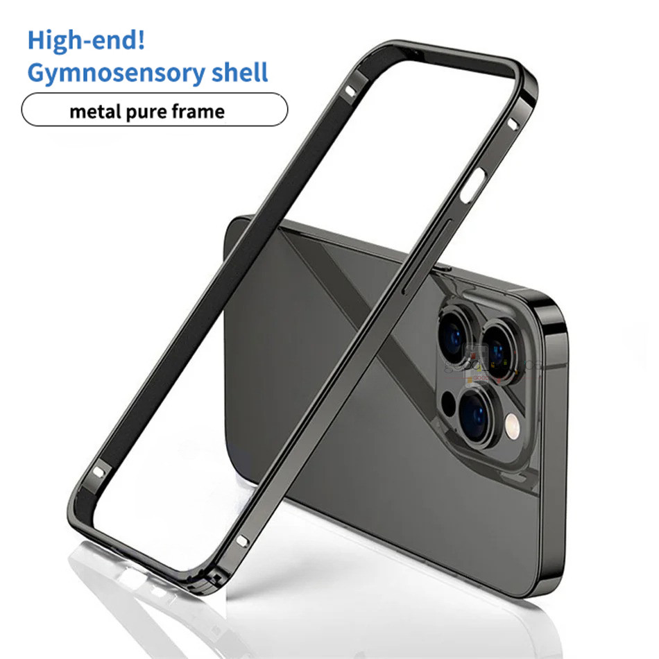 thumbnail image 2 of Slim Aluminum Bumper Frame Case For IPhone (Multi Models: 16, 15, 14, 13 Pro Max, Etc.) 2 of 6