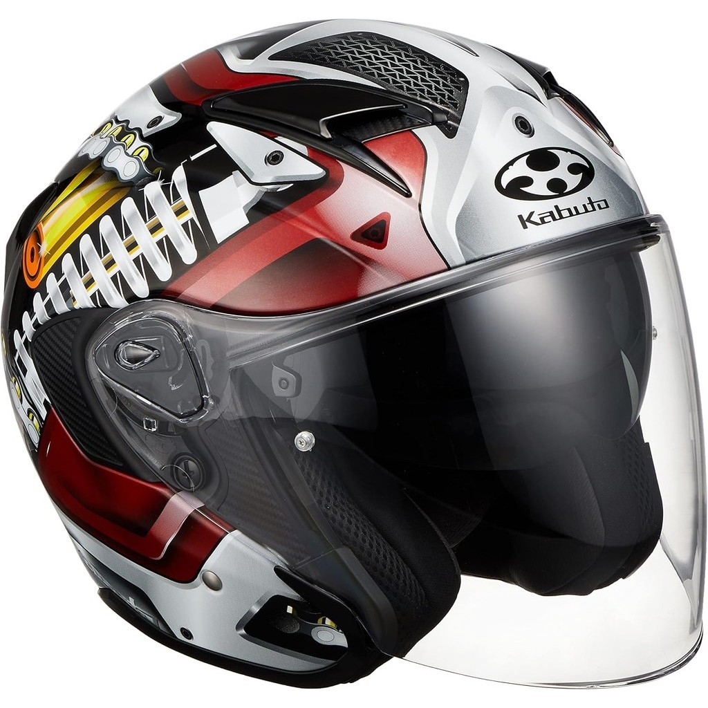 [Aussie Kabuto] Motorcycle Helmet Jet EXCEED MACHINE Black Silver (Size ...