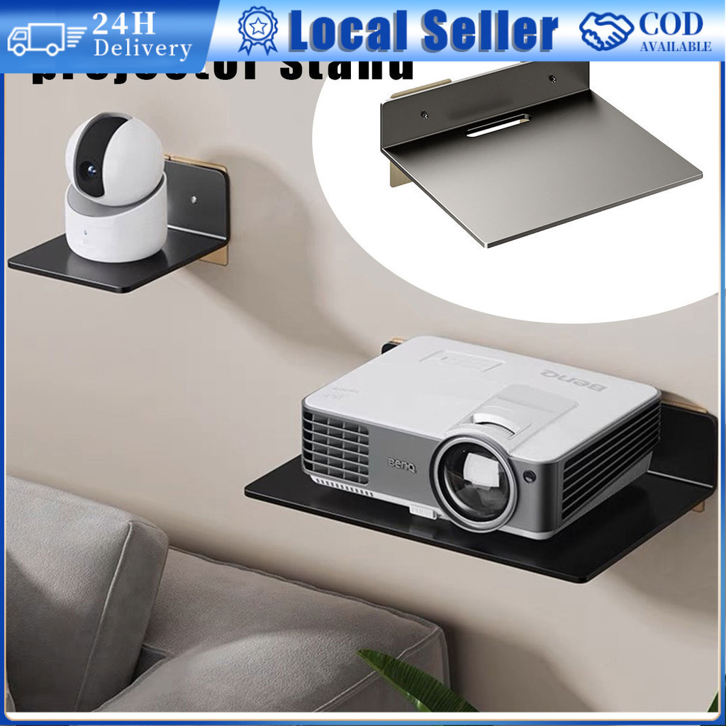 Drill-Free Carbon Steel Projector Bracket TV set-top box support rack ...