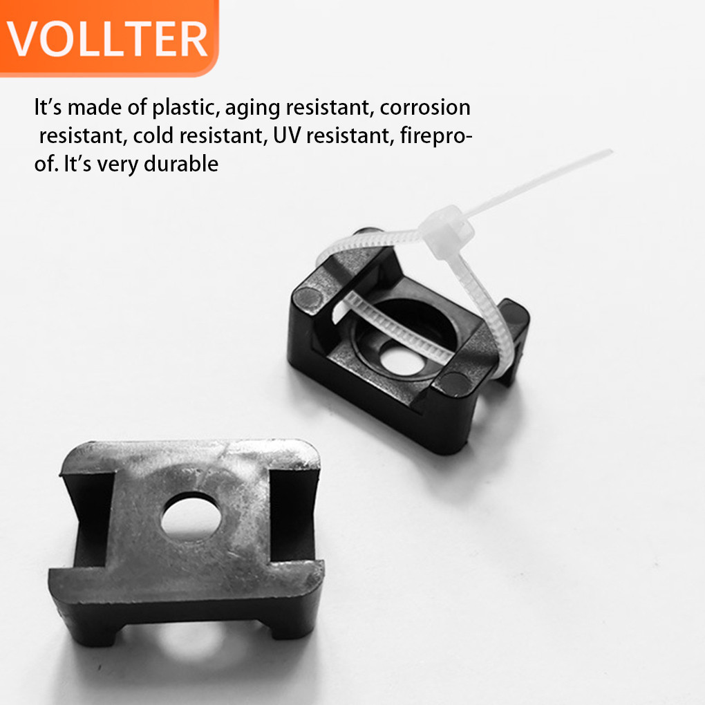 Lot De 100 Supports De Raccordement Pour Attache Câble (Base Saddle) Noir 4.5mm - Neuf, Bricolage/Électronique
