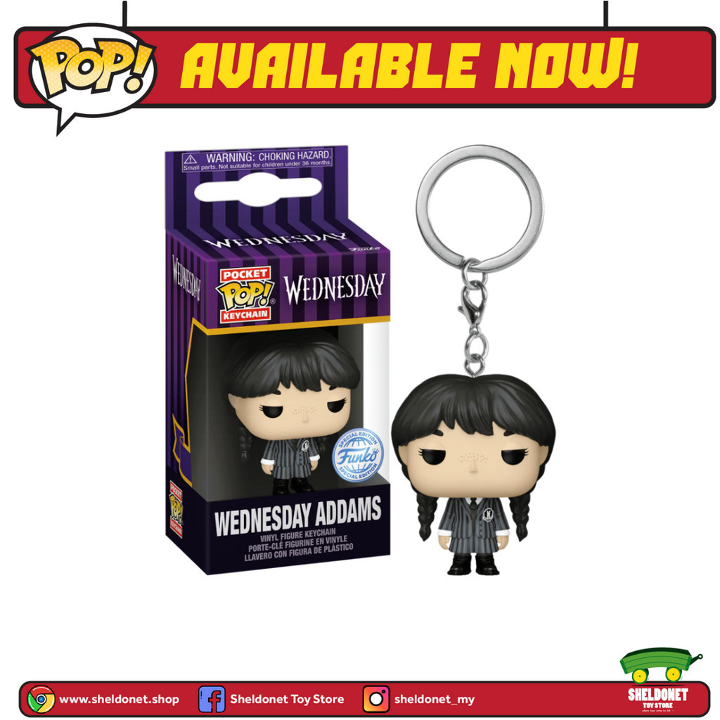 Funko Pocket Pop! Keychain: Wednesday 2022 - Wednesday Addams | Shopee ...