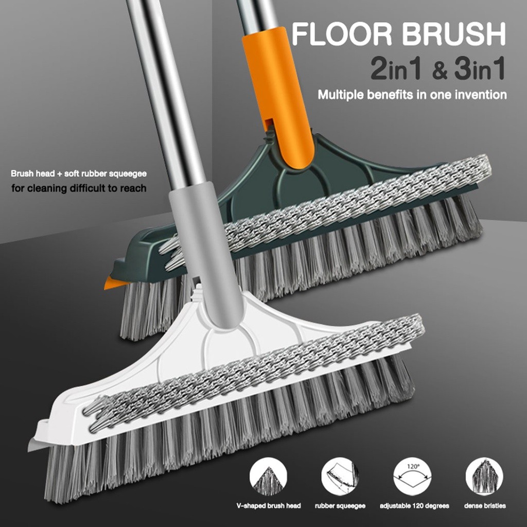Vshaped Bristle Cleaning Brush Bathroom Toilet Tile No Dead Corner 3