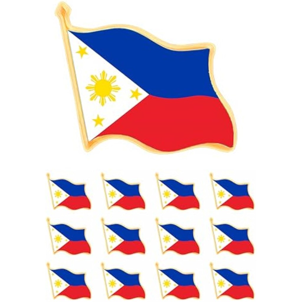 1PCS small Metal Philippine flag lapel pin Philippines National flag ...
