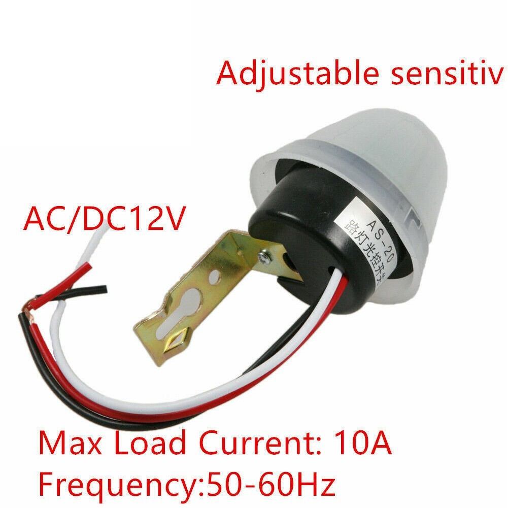 [BSL] AC/ DC 12V Ajustable Auto On Off Light Switch DC AC Photo Control ...
