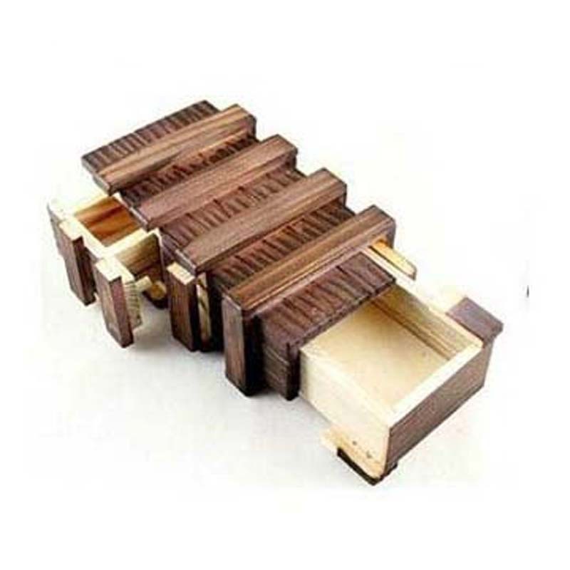 Wooden three-open big magic box puzzle wooden disassembly and unlocking ...