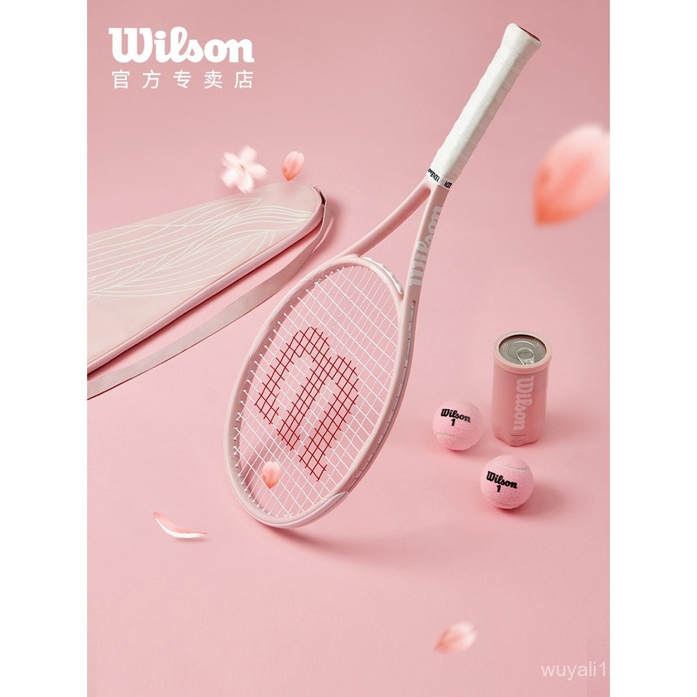 Wilson wilson 2025 New Style Cherry Blossom Pink Tennis Racket Girl ...