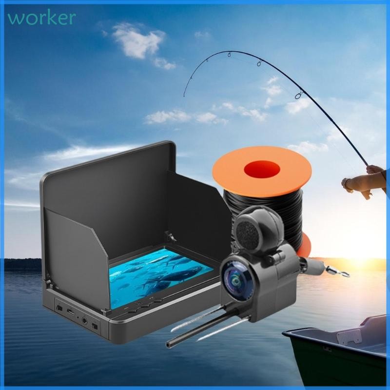 Wor* Fish Finder Camera Underwater Fishing Camera with Large Screen ...