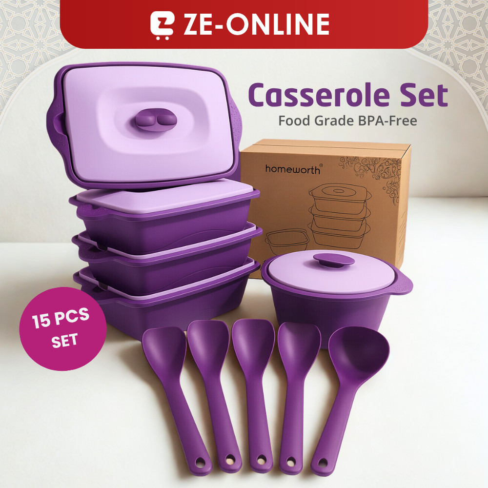 5 IN 1 COMBO SET Microwave-Safe Food Saver Container Party Serving Tray ...