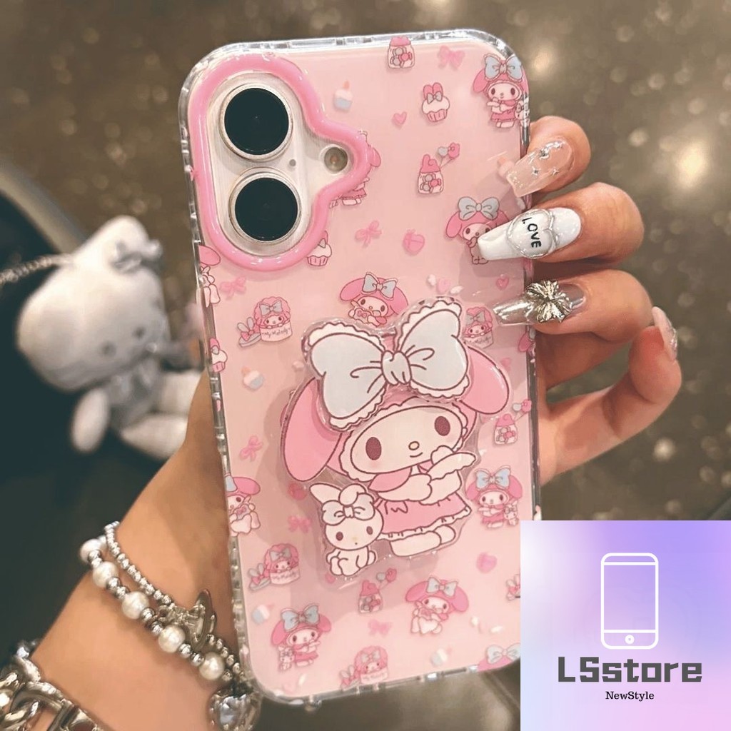 UNCuteFacePic Casing Bracket Cute Hello Kitty Doodle Bow Case ...