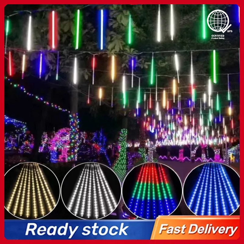 Outdoor Waterproof 192/288 LED Meteor Shower Rain Lights, Falling ...