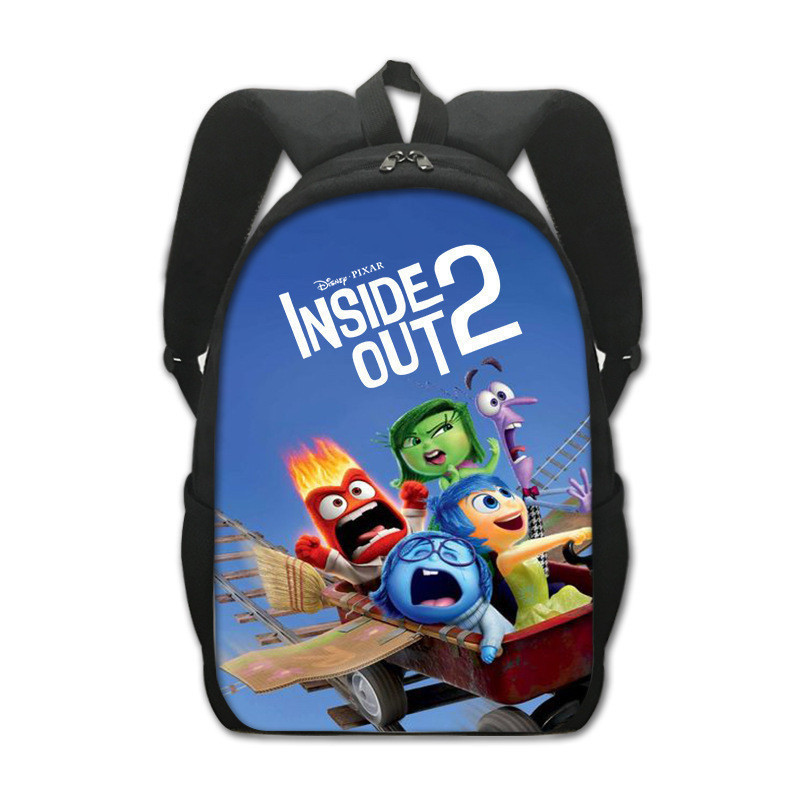 new inside out 2 backpack Elementary school cartoon backpack | Shopee ...