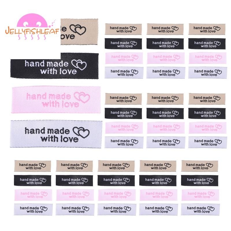 120 Pieces Personalized Sewing Labels Sew on Clothing Labels Handmade ...