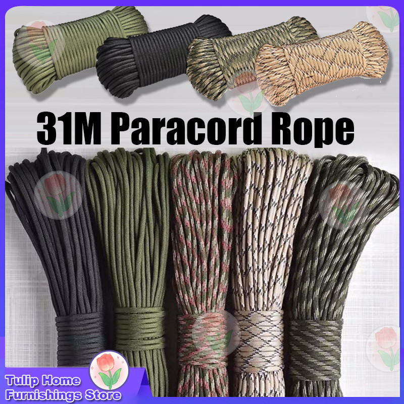 【Local Ship in 24h】31M Paracord Rope Parachute Tali Lanyard Parachute ...