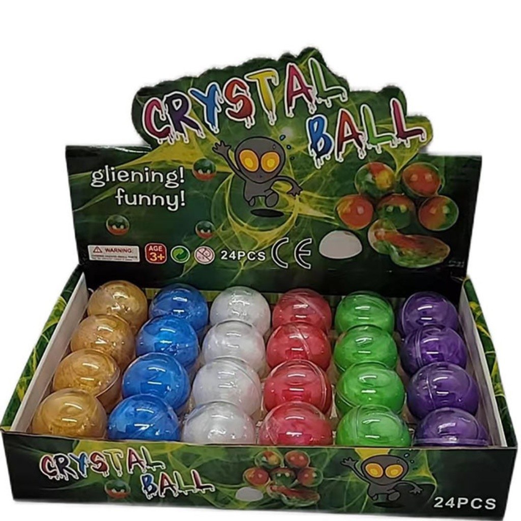 1pc Starry Sky Crystal Mud Soft Slime Toy 4cm Kids Budak Ball Toys ...