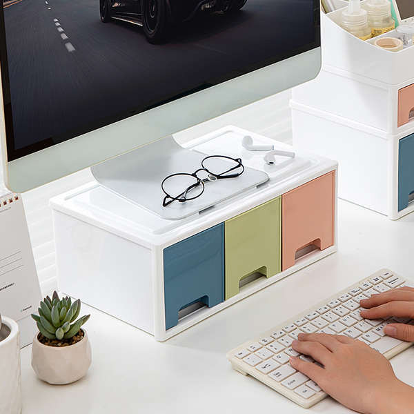 电脑支架 laptop stand Monitor komputer pelbagai fungsi, penganjur atas meja ...
