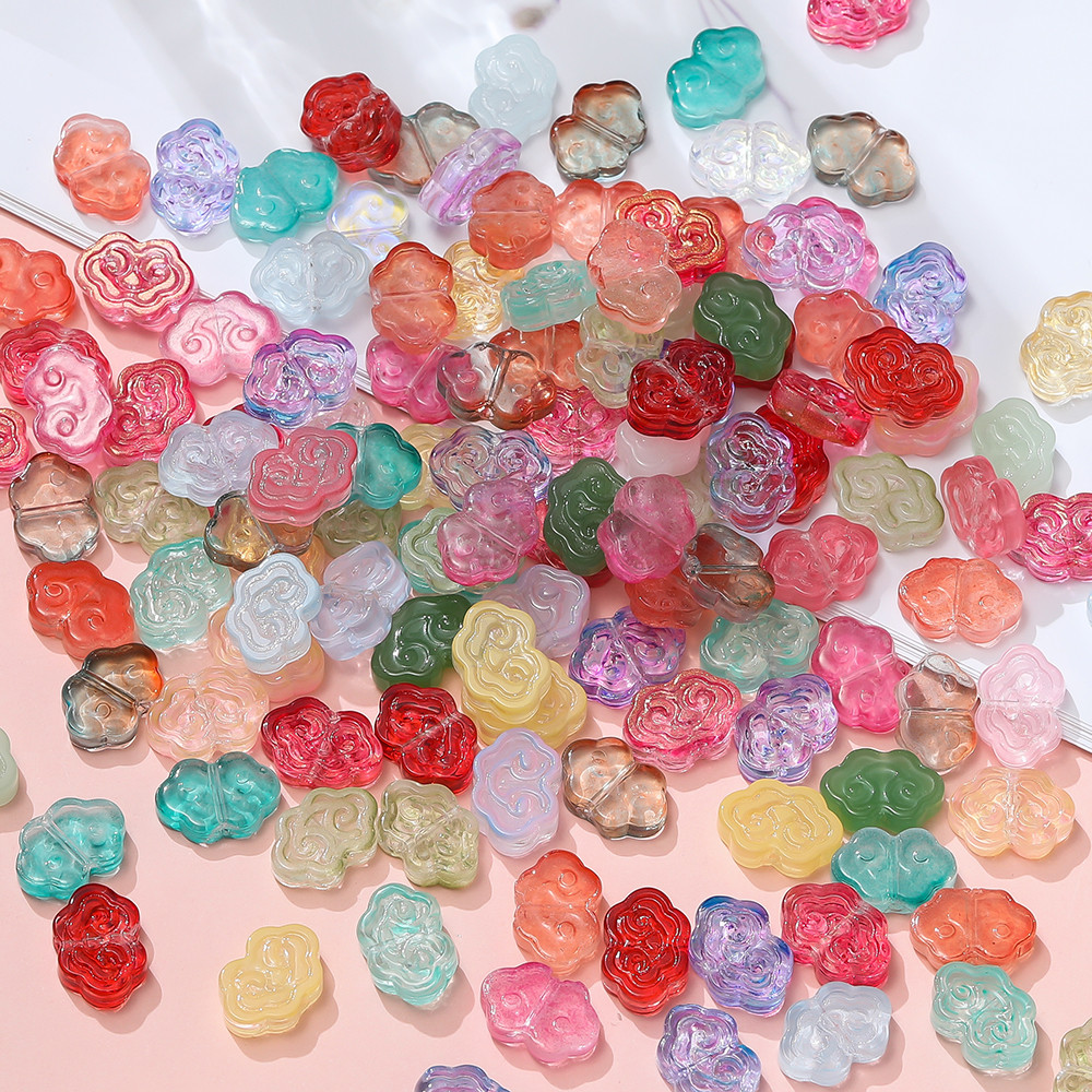 St.kunkka Popular Glass Chasing Beads Glass Auspicious Cloud Beads ...