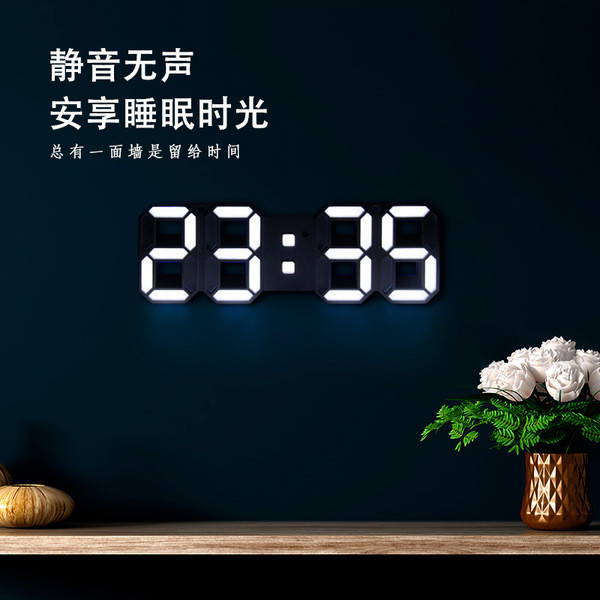Digital clock wall clock clock wall new3d jam dinding jam digital led