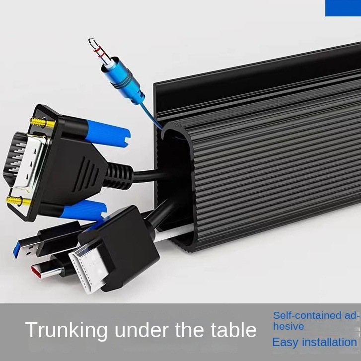 Under Desk Cable Management Rack Computer Cable Storage Organizing Wire ...