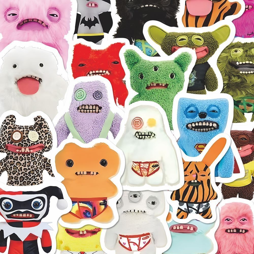 65pcs Fuggler Anime Sticker Decoration Cartoon Funny Tooth Monster ...