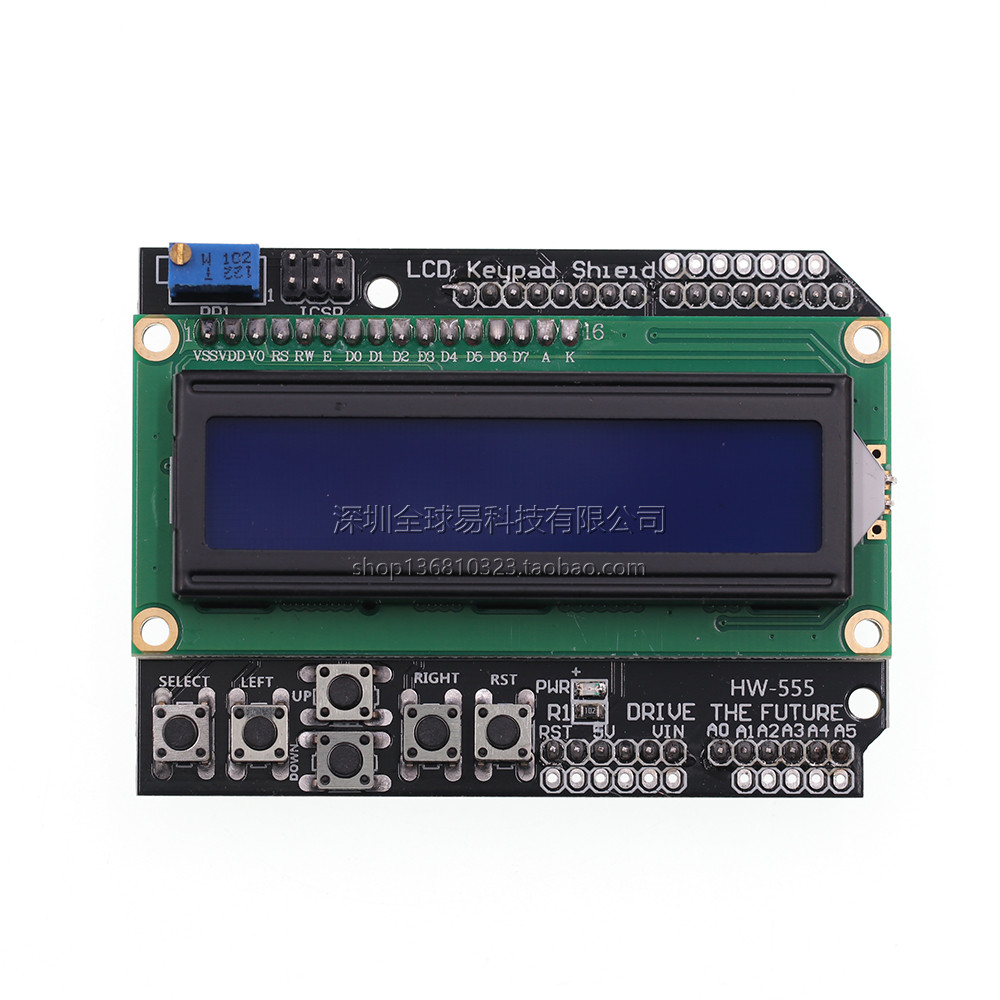 LCD1602 Character Symbol LCD Input Output Expansion Board LCD Keypad ...