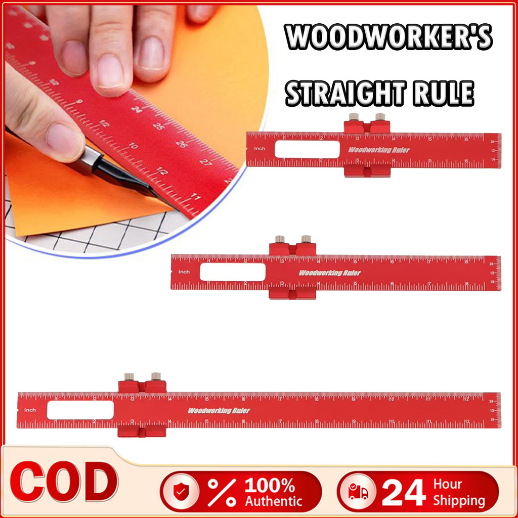 160mm/200mm/300mm Precision Pocket Ruler Aluminum Alloy Measuring Tool ...
