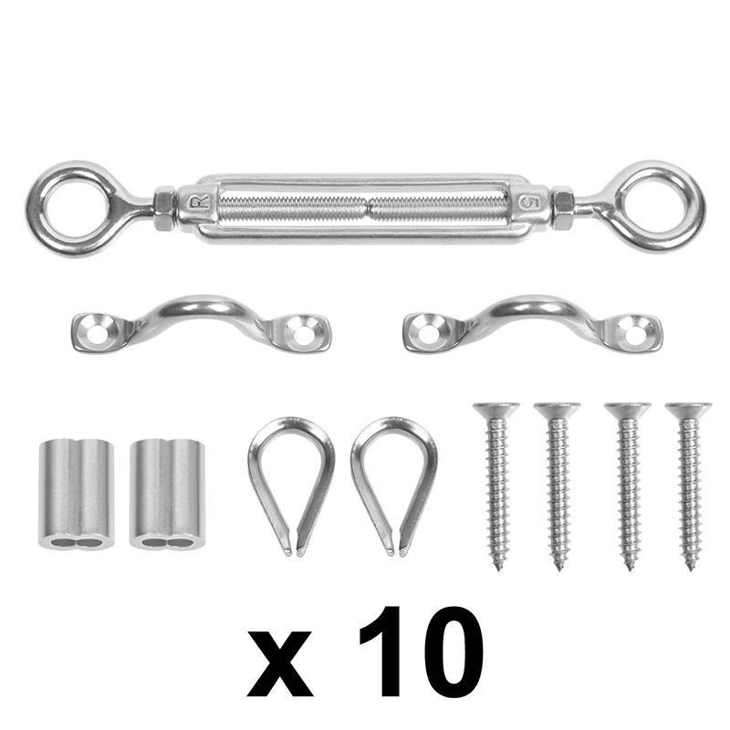 Heavy Duty Stainless Steel Cable Railing Kits for 1/8‘’ cable wire rope ...