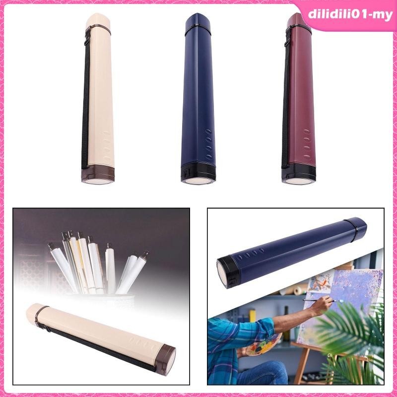 Tube Poster Drawing Storage Blueprint Tube Drafting Telescoping Expandable Document Artwork Holder Plasticcase Painting