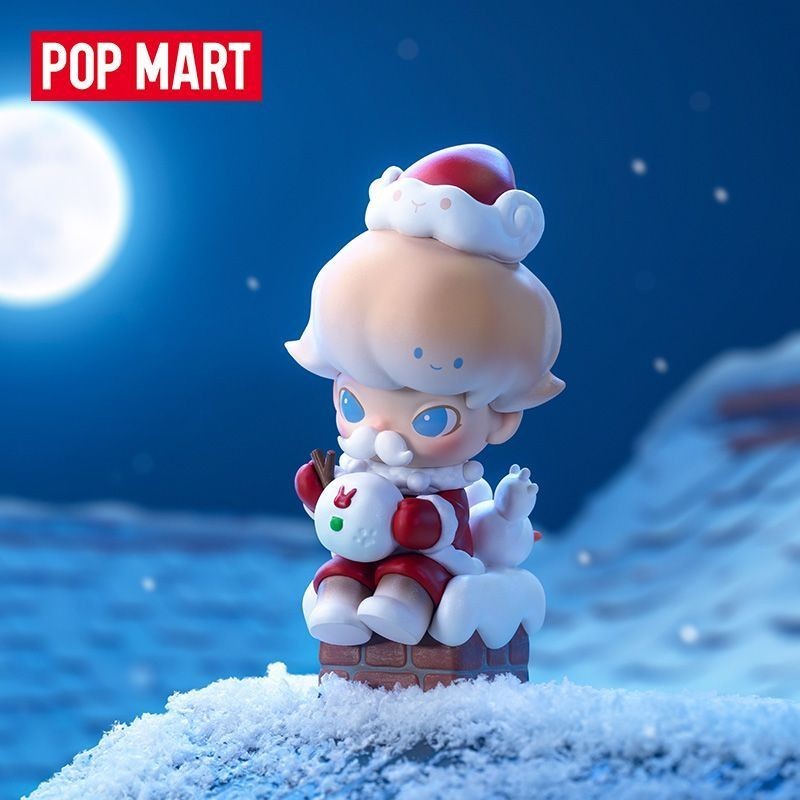 P POPMART POPMART DIMOO Snowman's Letter Series Figure Cute New Year ...