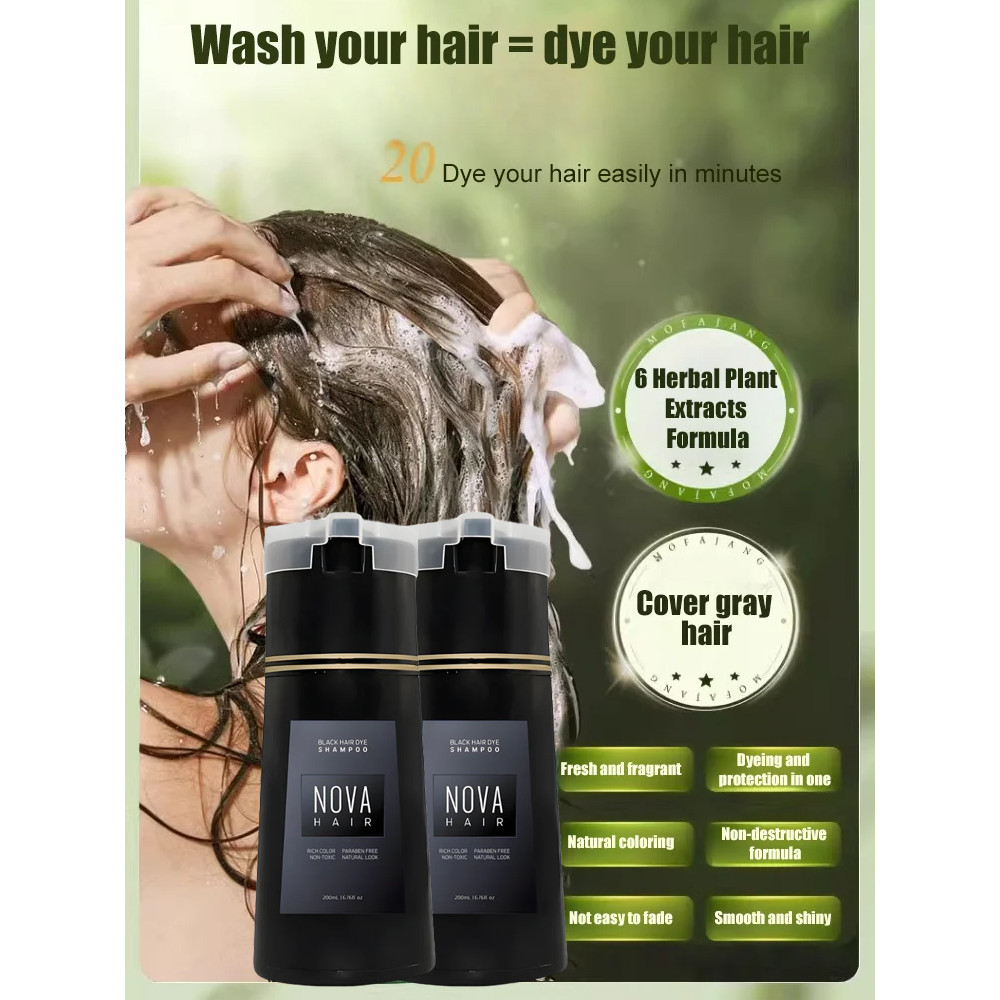 Herbal Plant NonStimulating Color Fixing Shampoo Long Lasting Color