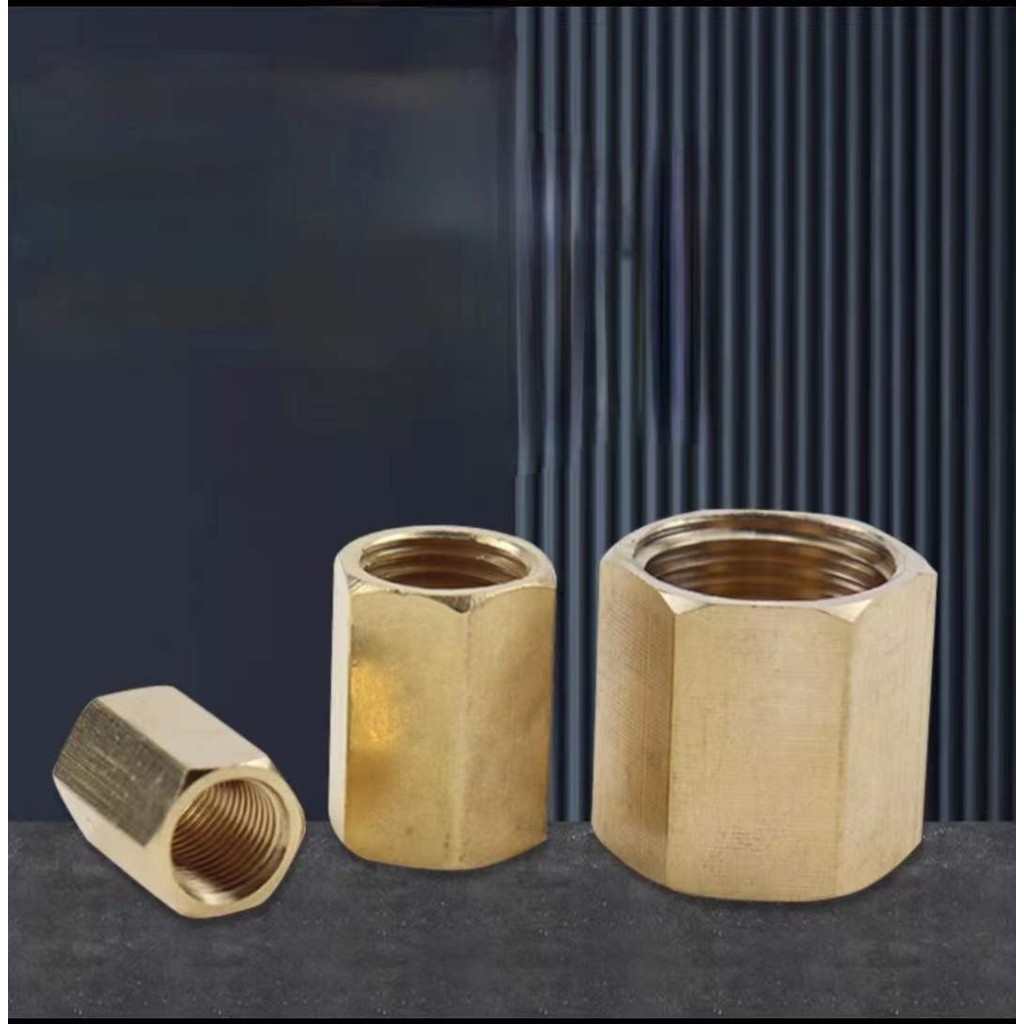 Female Thread Straight Union Coupler Adapter Brass Pipe Connectors ...