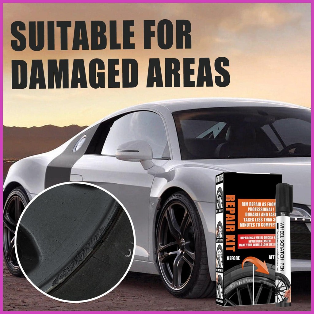 Car Wheel Rim Paint Repair Alloy Wheel Rim Scratch Removal Pen Paint