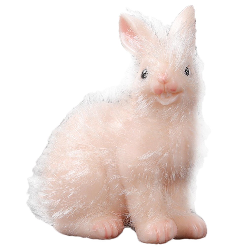 Rabbit Stress Relief Toy Bunny Fidget Toys Soft Realistic Silicone ...
