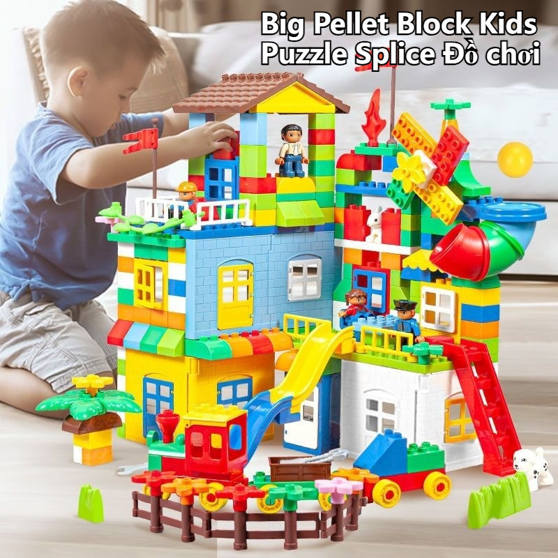Building Blocks Large Particle House Building Blocks Educational Toys ...