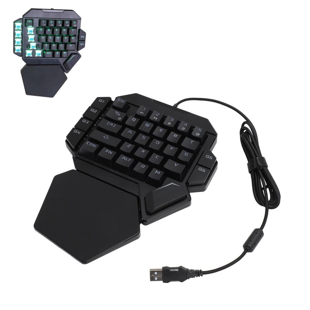 Shopp Portable One Handed RGB Mechanical Gaming Keyboard 35 Keys ...