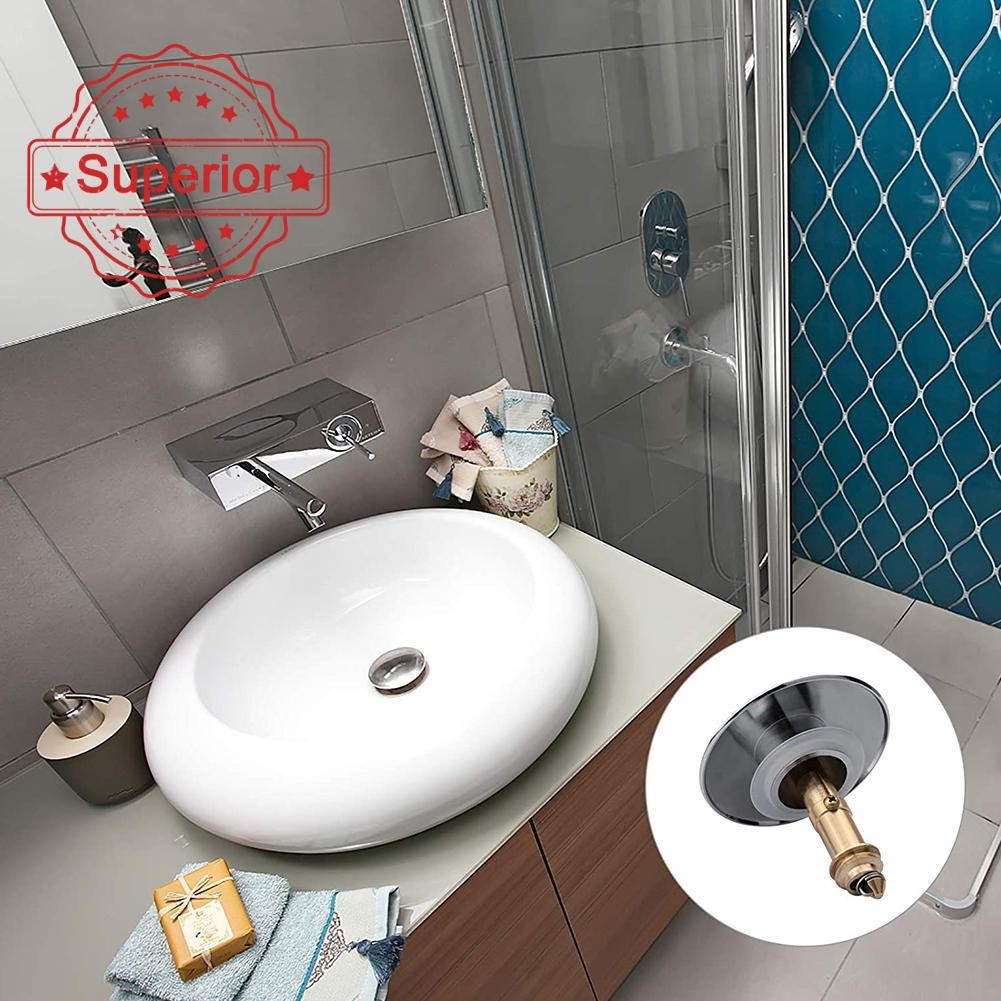 Easy Clean Chrome Click Clack Popup Turn Button Bath Waste Clicker With Overflow